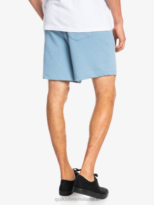 esso Quiksilver uomini essentials 19 pantaloncini della tuta organici denim sbiadito HTZR1661