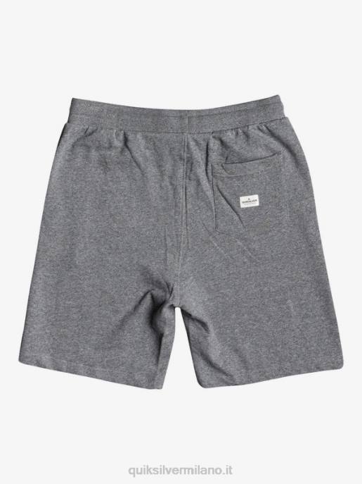 esso Quiksilver uomini essentials 19 pantaloncini della tuta organici erica grigio chiaro HTZR1659
