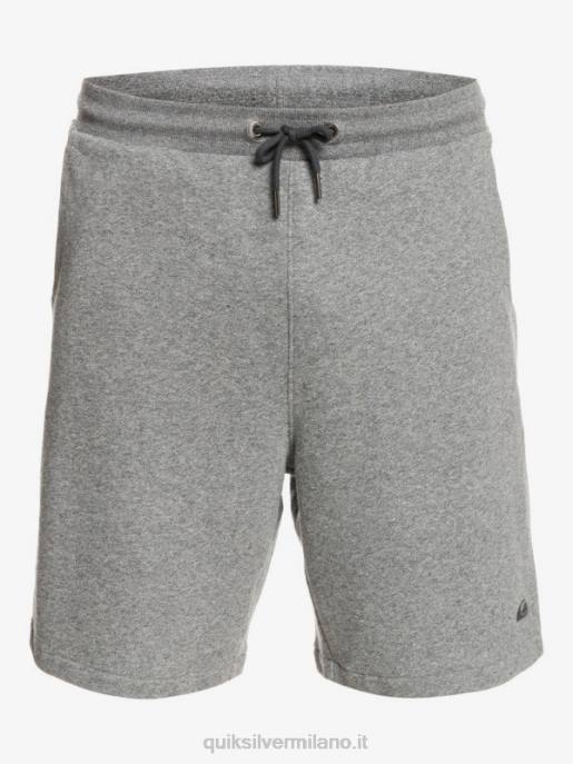 esso Quiksilver uomini essentials 19 pantaloncini della tuta organici erica grigio chiaro HTZR1659