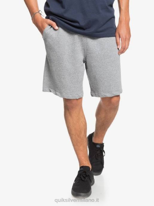 esso Quiksilver uomini essentials 19 pantaloncini della tuta organici erica grigio chiaro HTZR1659