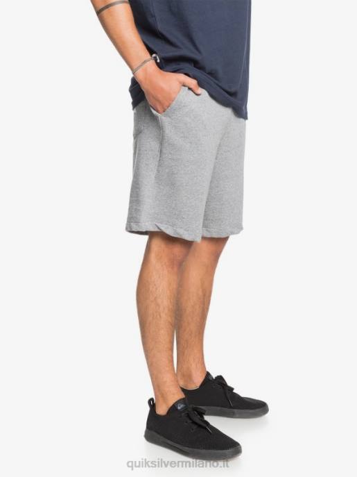 esso Quiksilver uomini essentials 19 pantaloncini della tuta organici erica grigio chiaro HTZR1659