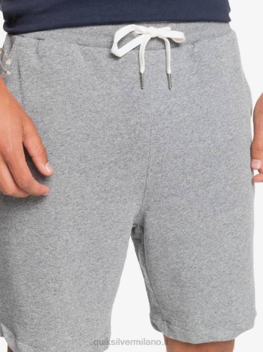 esso Quiksilver uomini essentials 19 pantaloncini della tuta organici erica grigio chiaro HTZR1659