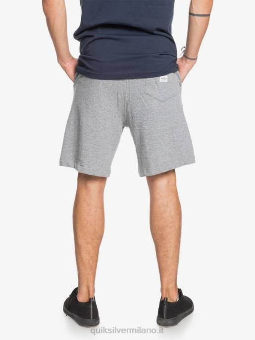 esso Quiksilver uomini essentials 19 pantaloncini della tuta organici erica grigio chiaro HTZR1659
