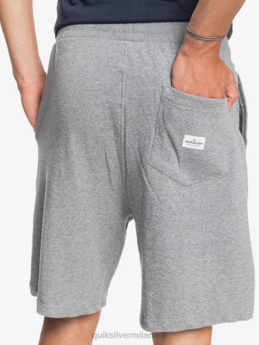 esso Quiksilver uomini essentials 19 pantaloncini della tuta organici erica grigio chiaro HTZR1659