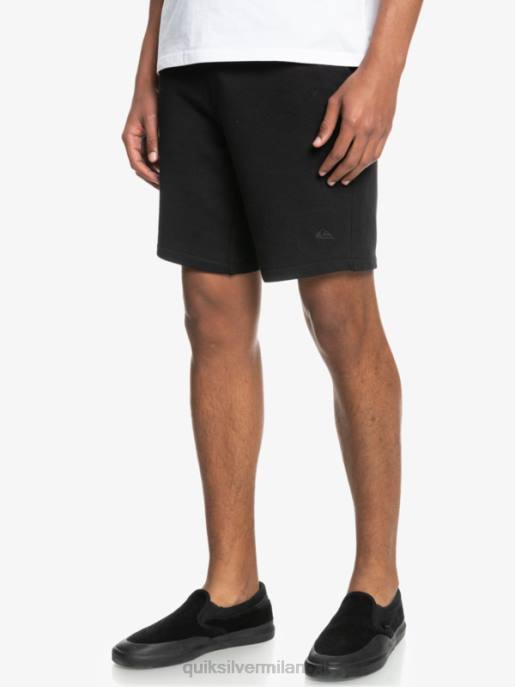esso Quiksilver uomini essentials 19 pantaloncini della tuta organici nero HTZR1660