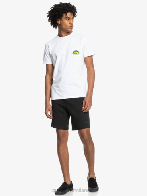 esso Quiksilver uomini essentials 19 pantaloncini della tuta organici nero HTZR1660