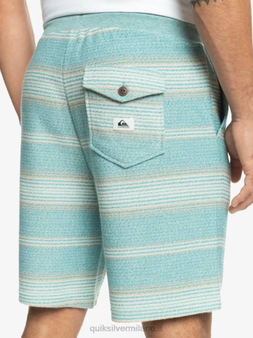 esso Quiksilver uomini fantastici pantaloncini della tuta otway striscia otway blu brittany HTZR331