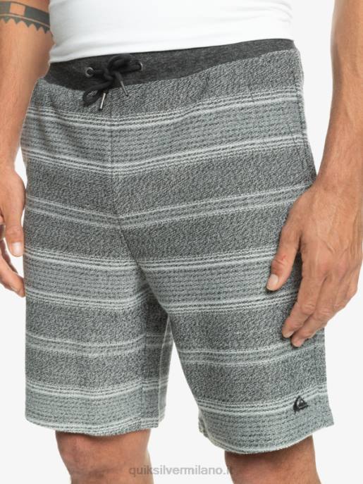 esso Quiksilver uomini fantastici pantaloncini della tuta otway striscia otway nera HTZR329