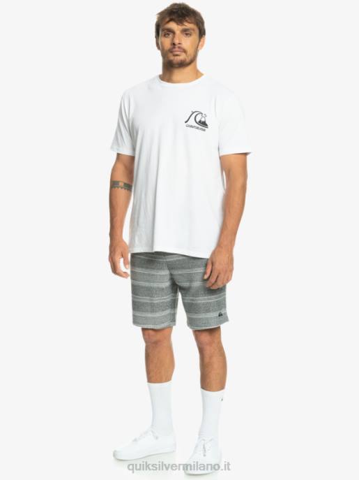 esso Quiksilver uomini fantastici pantaloncini della tuta otway striscia otway nera HTZR329