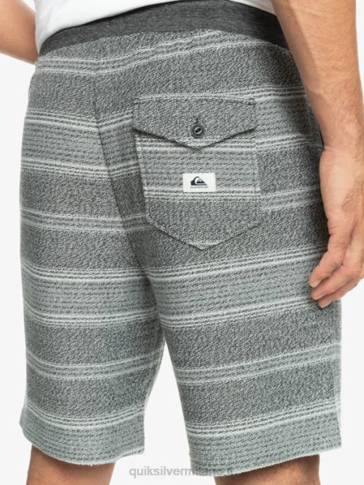 esso Quiksilver uomini fantastici pantaloncini della tuta otway striscia otway nera HTZR329