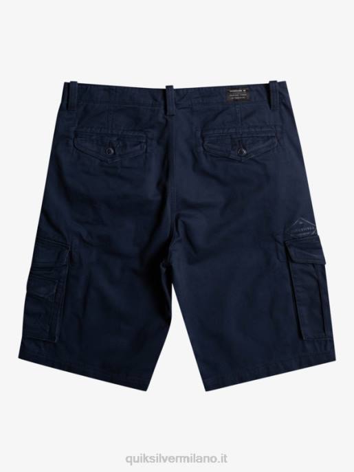 esso Quiksilver uomini pantaloncini cargo da battaglia cruciali blazer blu scuro HTZR957