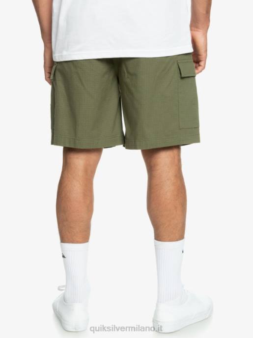 esso Quiksilver uomini pantaloncini cargo taxer elastico in vita 19 Quadrifoglio HTZR1010