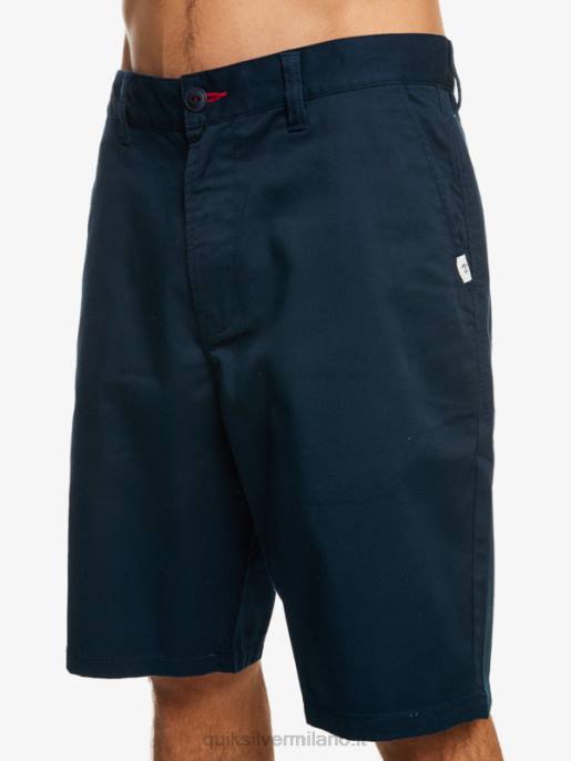 esso Quiksilver uomini pantaloncini chino 21 cresta blazer blu scuro HTZR1277