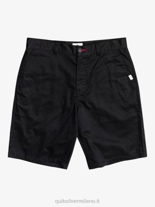 esso Quiksilver uomini pantaloncini chino 21 cresta nero HTZR1274