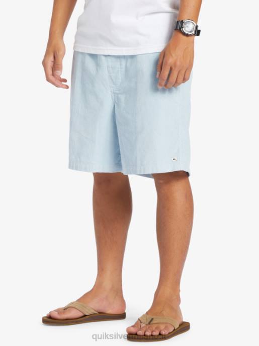 esso Quiksilver uomini pantaloncini con cordino fiscale azzurro celeste HTZR361