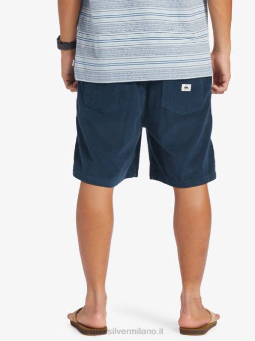 esso Quiksilver uomini pantaloncini con cordino fiscale marina di mezzanotte HTZR362