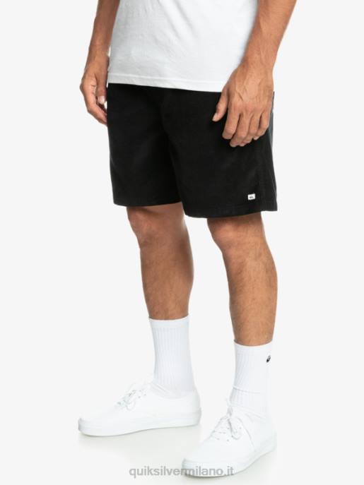 esso Quiksilver uomini pantaloncini con cordino fiscale nero HTZR360