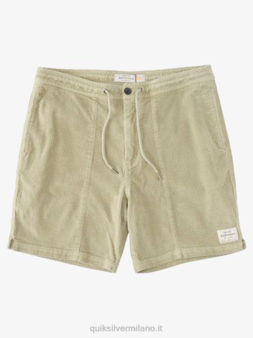 esso Quiksilver uomini pantaloncini di velluto a coste cordy waterman tè HTZR876