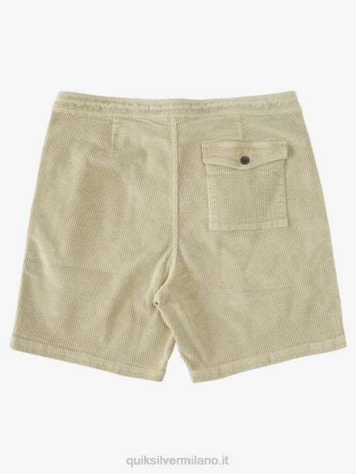 esso Quiksilver uomini pantaloncini di velluto a coste cordy waterman tè HTZR876