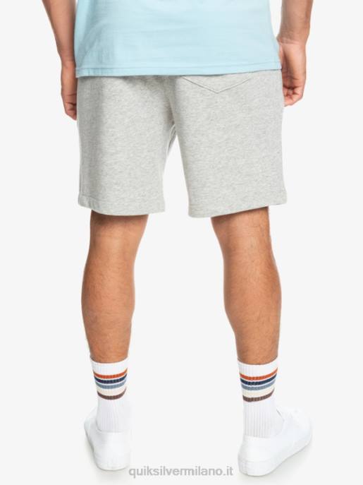 esso Quiksilver uomini pantaloncini felpati essenziali erica grigio chiaro HTZR1272