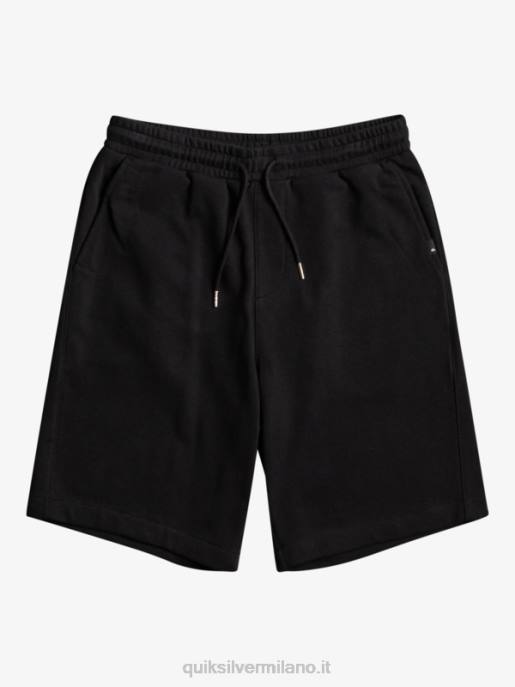 esso Quiksilver uomini pantaloncini felpati essenziali nero HTZR1273