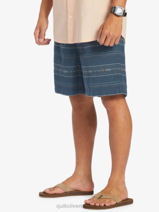 esso Quiksilver uomini pantaloncini jacquard taxer mini jacquard blu notte HTZR420