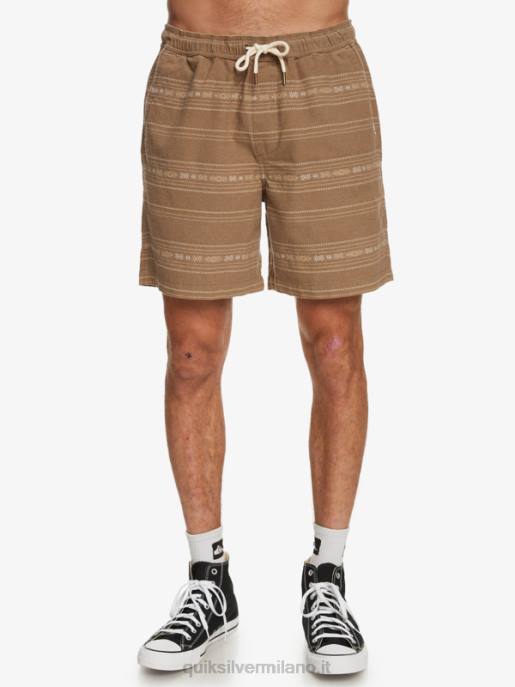 esso Quiksilver uomini pantaloncini jacquard taxer mini jacquard grigio oliva HTZR421