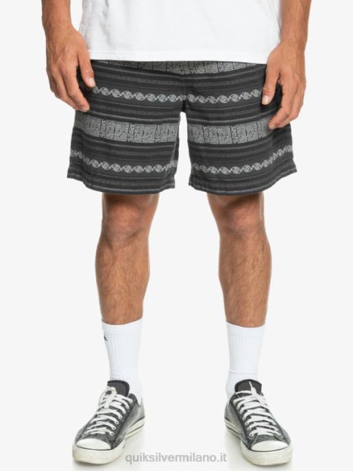 esso Quiksilver uomini pantaloncini jacquard taxer nero taxer jaquard hori HTZR423