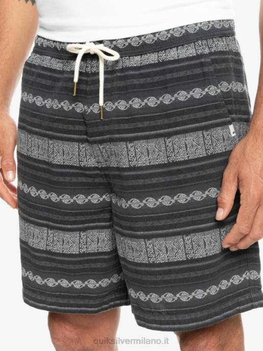 esso Quiksilver uomini pantaloncini jacquard taxer nero taxer jaquard hori HTZR423
