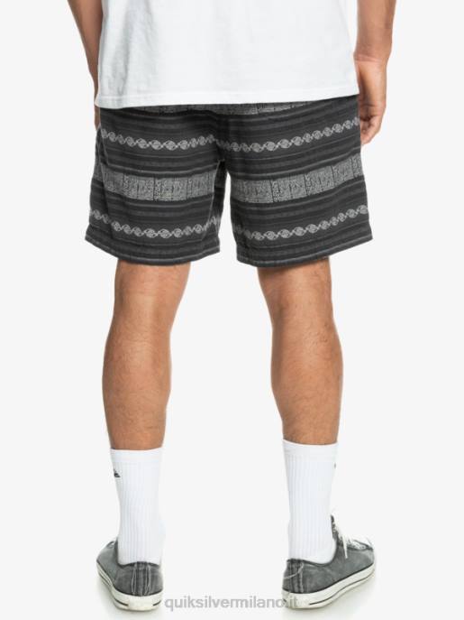 esso Quiksilver uomini pantaloncini jacquard taxer nero taxer jaquard hori HTZR423