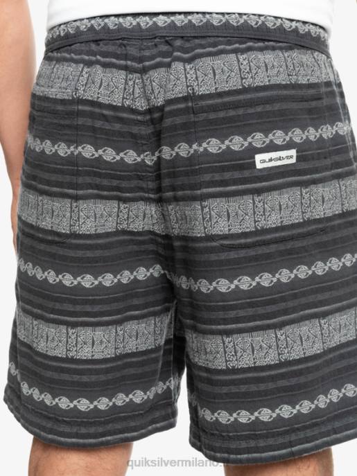esso Quiksilver uomini pantaloncini jacquard taxer nero taxer jaquard hori HTZR423