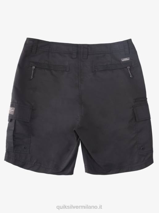 esso Quiksilver uomini pantaloncini waterman maldive atoll cargo 20 nero HTZR785