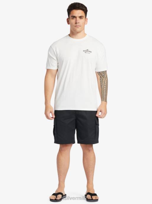 esso Quiksilver uomini pantaloncini waterman maldive atoll cargo 20 nero HTZR785