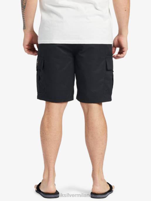 esso Quiksilver uomini pantaloncini waterman maldive atoll cargo 20 nero HTZR785