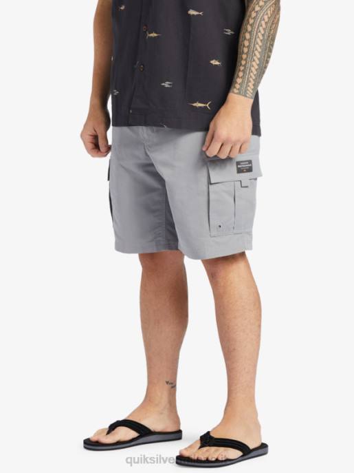 esso Quiksilver uomini pantaloncini waterman maldive atoll cargo 20 pelle di squalo HTZR788