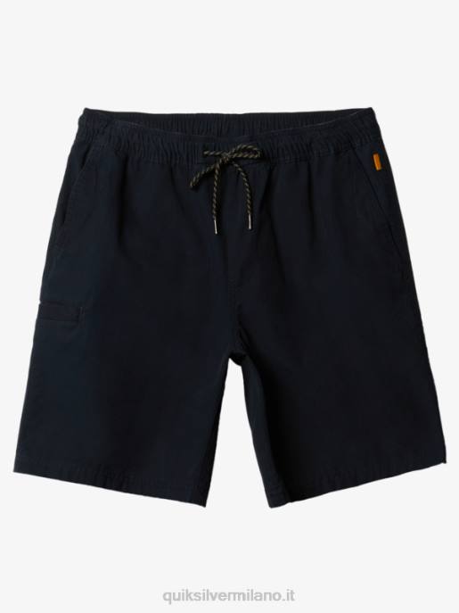 esso Quiksilver uomini pantaloncino waterman last light elasticizzato 19 nero HTZR256