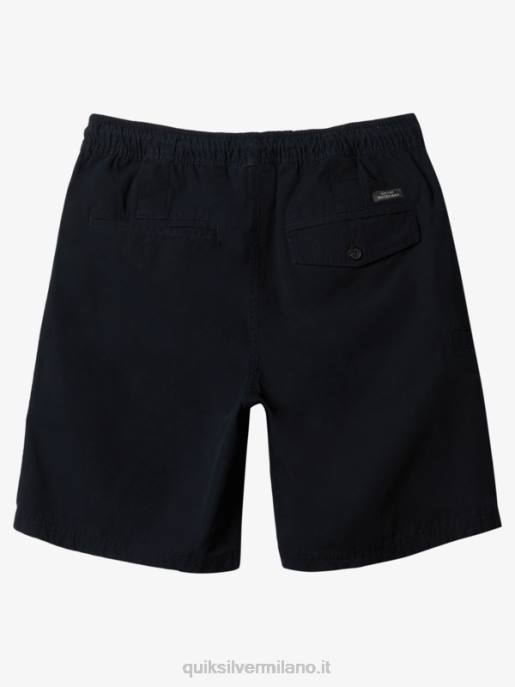 esso Quiksilver uomini pantaloncino waterman last light elasticizzato 19 nero HTZR256