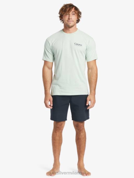 esso Quiksilver uomini pantaloncino waterman last light elasticizzato 19 nero HTZR256