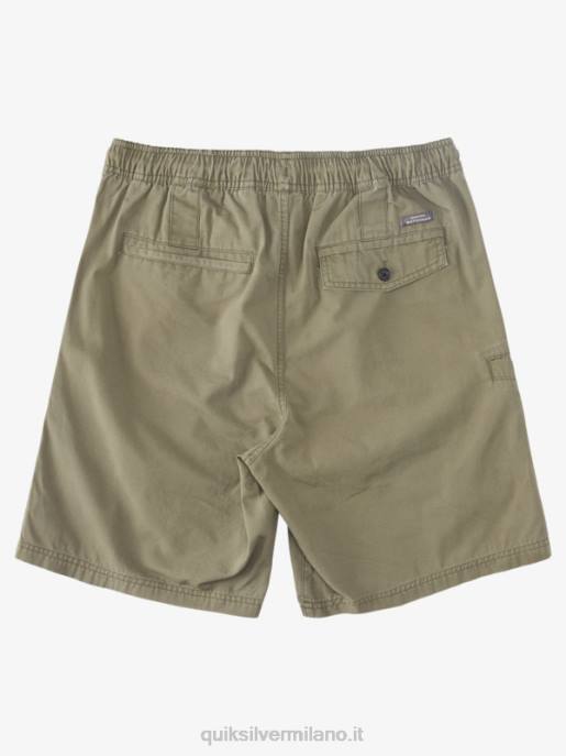 esso Quiksilver uomini pantaloncino waterman last light elasticizzato 19 oliva polverosa HTZR253
