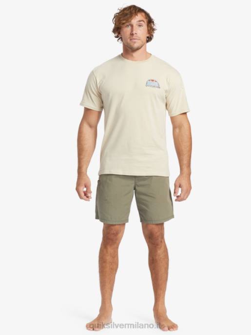 esso Quiksilver uomini pantaloncino waterman last light elasticizzato 19 oliva polverosa HTZR253