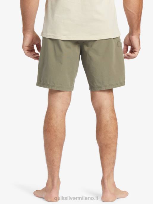 esso Quiksilver uomini pantaloncino waterman last light elasticizzato 19 oliva polverosa HTZR253