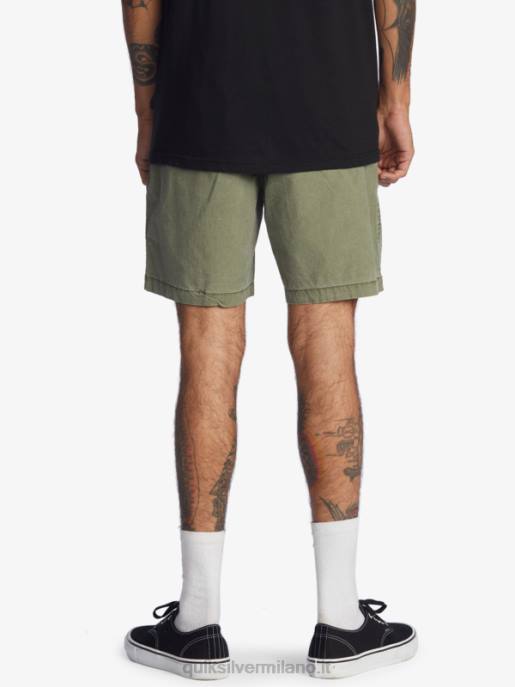 esso Quiksilver uomini taxer 17 pantaloncini elastici in vita Quadrifoglio HTZR1380