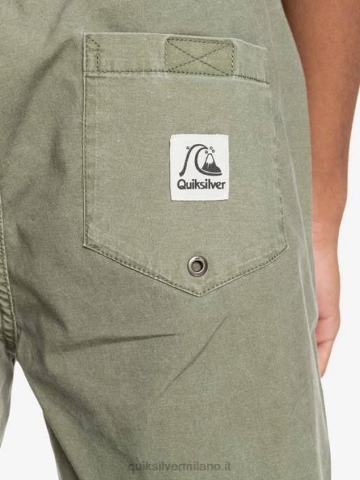 esso Quiksilver uomini taxer 17 pantaloncini elastici in vita Quadrifoglio HTZR1380