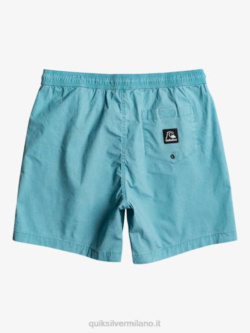 esso Quiksilver uomini taxer 17 pantaloncini elastici in vita blu delfinio HTZR1378