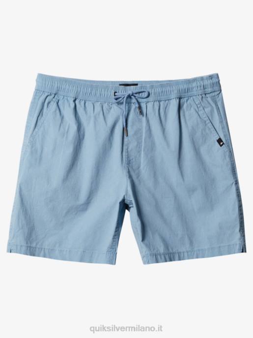 esso Quiksilver uomini taxer 17 pantaloncini elastici in vita denim sbiadito HTZR1379