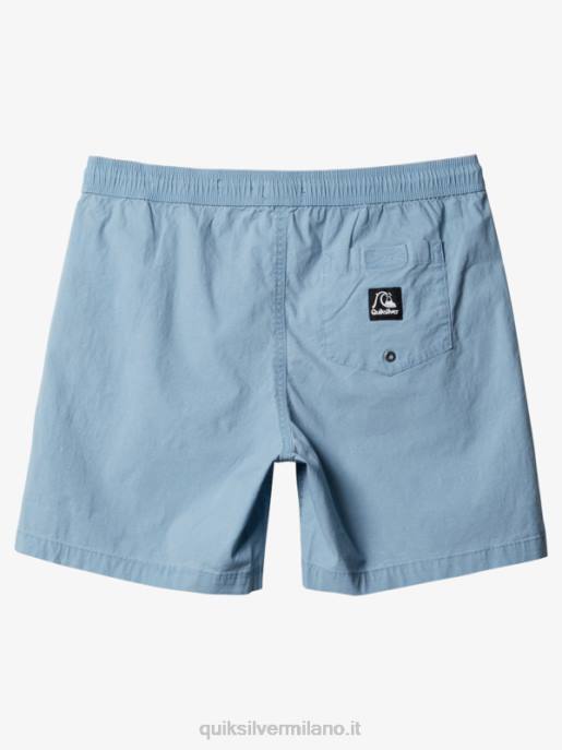 esso Quiksilver uomini taxer 17 pantaloncini elastici in vita denim sbiadito HTZR1379