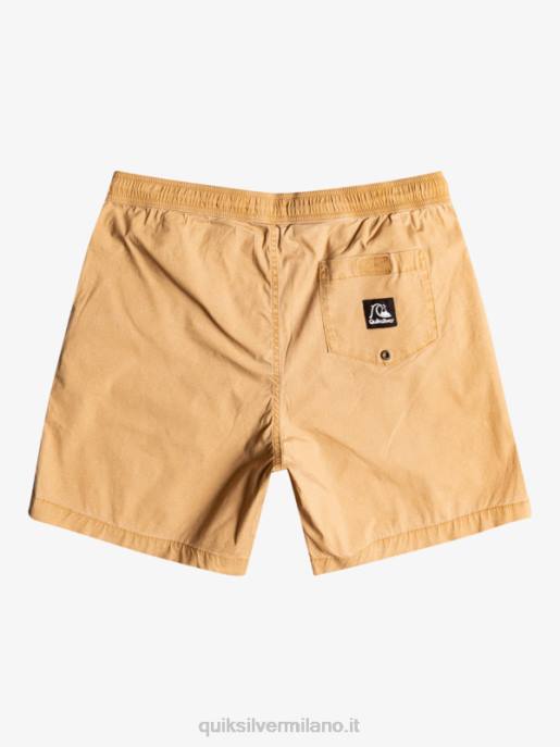 esso Quiksilver uomini taxer 17 pantaloncini elastici in vita tannino HTZR1377