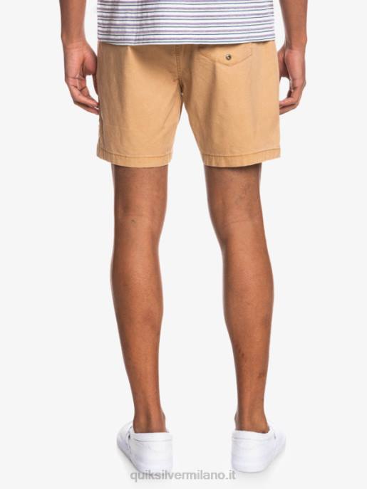 esso Quiksilver uomini taxer 17 pantaloncini elastici in vita tannino HTZR1377