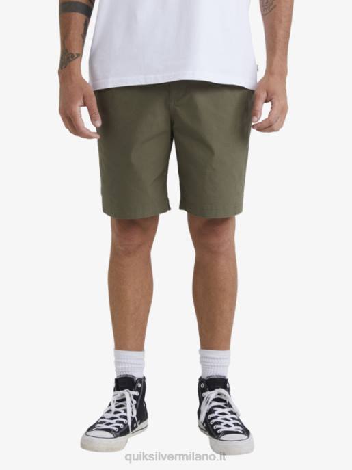 esso Quiksilver uomini waterman dopo pantaloncini da surf oliva polverosa HTZR1579