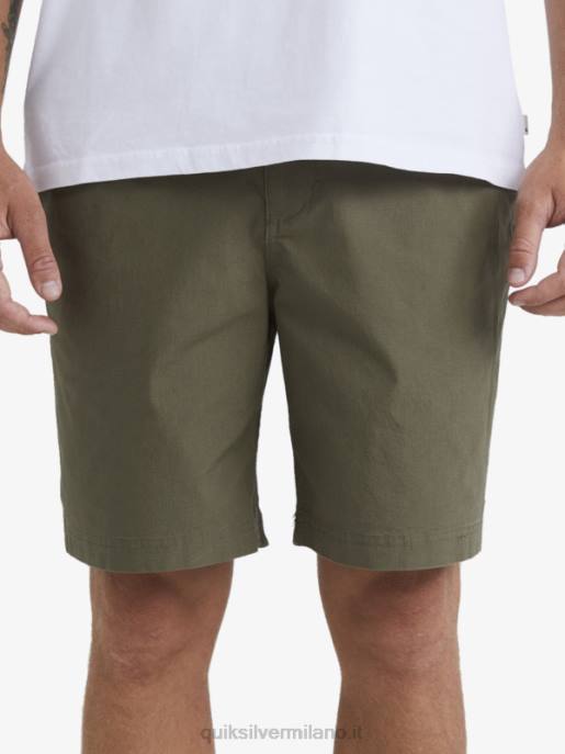 esso Quiksilver uomini waterman dopo pantaloncini da surf oliva polverosa HTZR1579